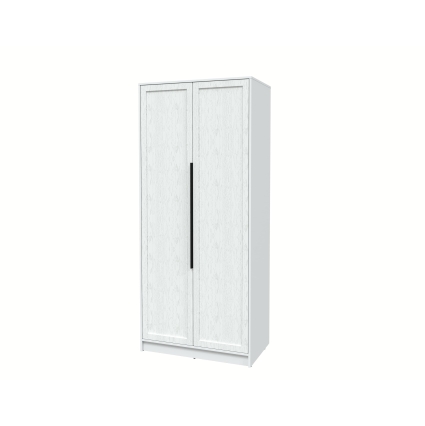 Шкаф распашной Тренд КТ-Ш2 (Белый платинум ЛДСП/ Дуб полярный ЛМДФ) Ш918 В2128 Г547 Шкаф распашной Тренд КТ-Ш2 (Белый платинум ЛДСП/ Дуб полярный ЛМДФ) Ш918 В2128 Г547